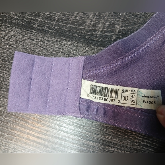 Wonderbra Spacer Fabric T-Shirt Bra with Underwire 42DDD - Picture 11 of 15